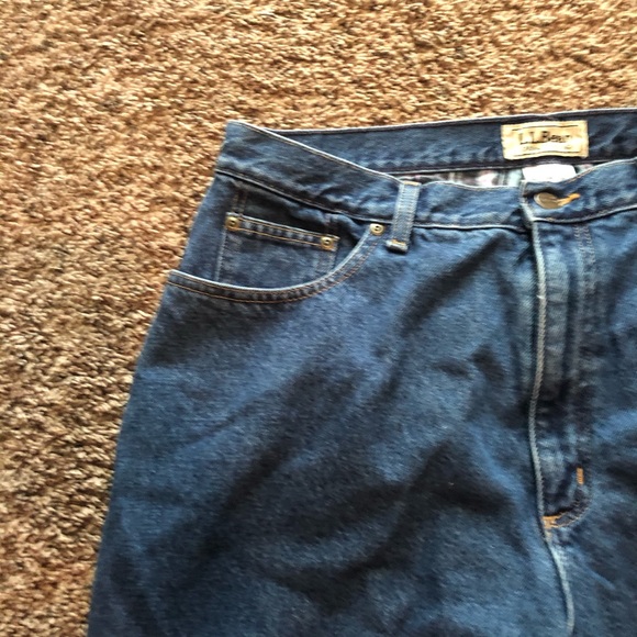 L L Bean Jeans flannel lined 18 M/T GUC - Picture 3 of 16